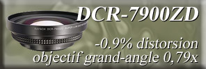 DCR-7900ZD objectif grand-angle 0,79x