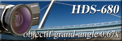 HDS-680 objectif grand-angle 0,67x