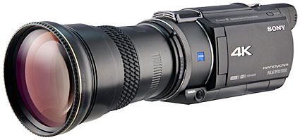 SONY FDR-AX55 4Kビデオカメラ用レイノックス高品位コンバージョンレンズ