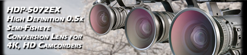 Raynox HDP-5072EX High Definition Semi-Fisheye Conversion Lens 0.5 