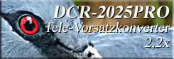 DCR-2025PRO tele-vorsatzkonverter 2,2x
