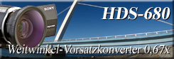 HDS-680 weitwinkel-vorsatzkonverter 0,67x